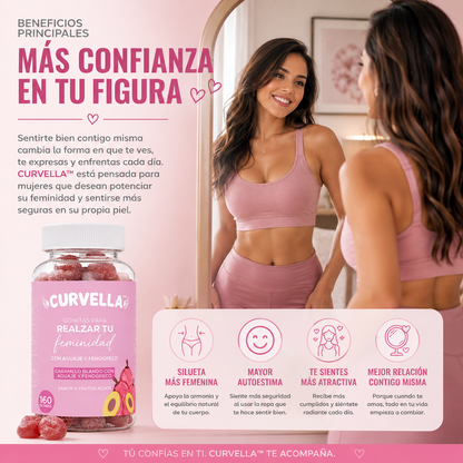 ✨ Curvella™ , Gomitas Premium para Curvas Femeninas ✨