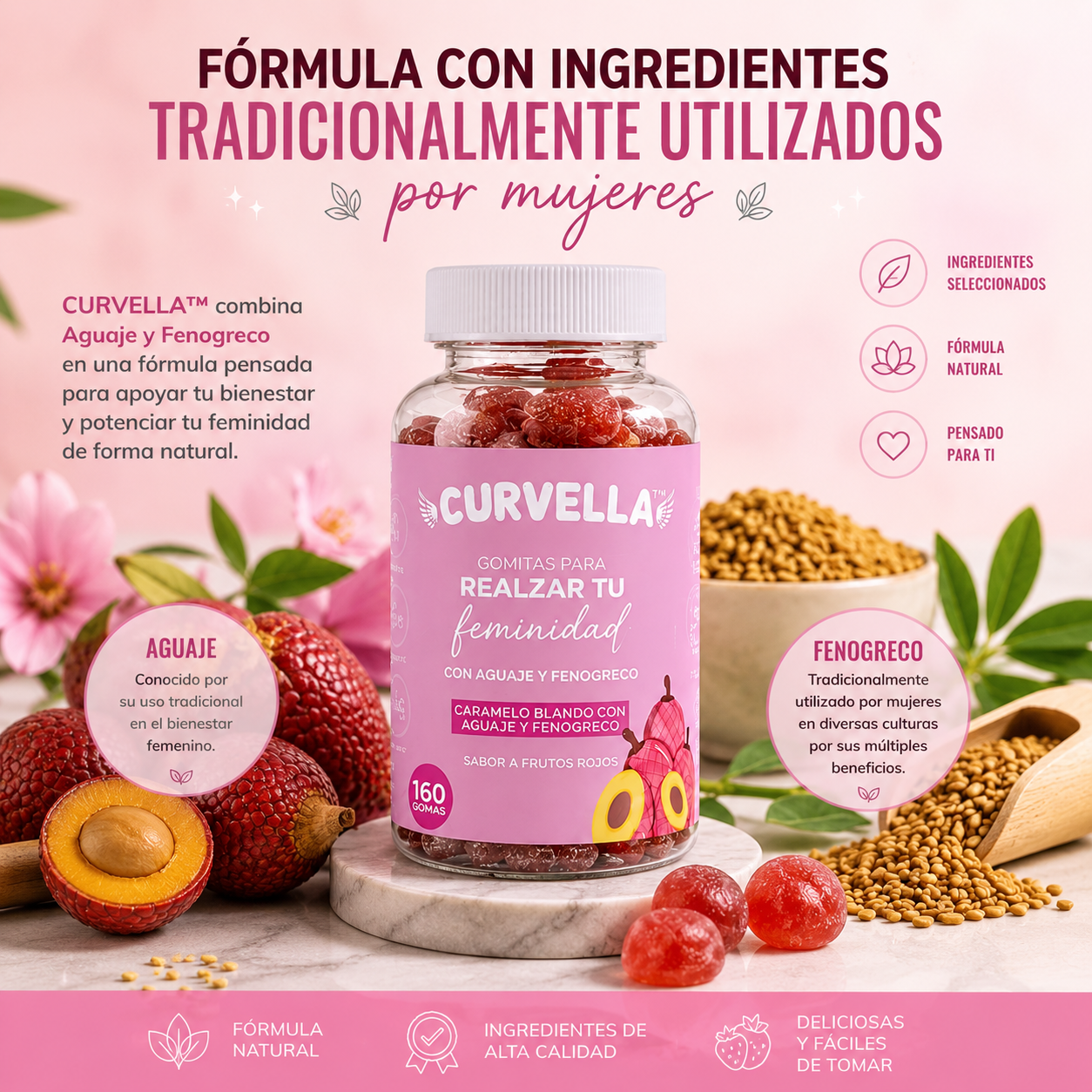 ✨ Curvella™ , Gomitas Premium para Curvas Femeninas ✨